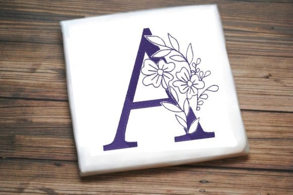 A Floral Monogram Alphabet Decoration