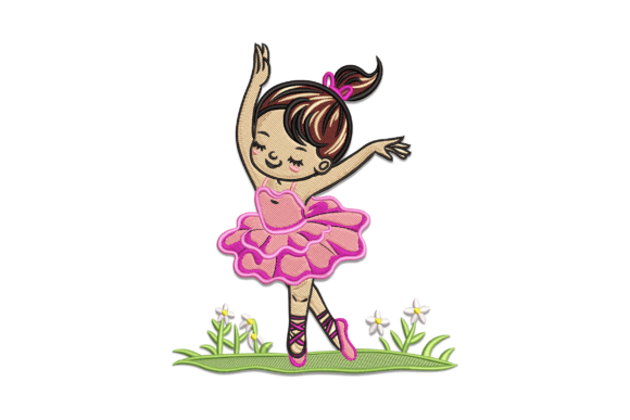 Baby Girl Ballerina Embroidery