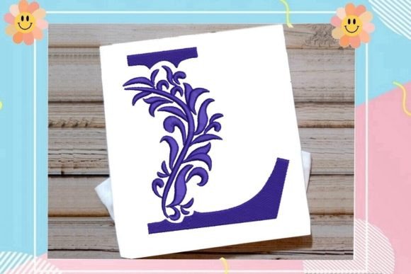 Beautiful Monogram Letter L