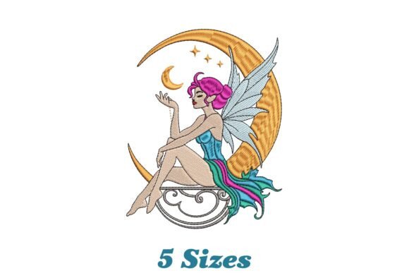 Captivating Floral Fairy on the Moon