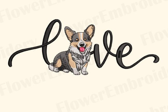 Cardigan Welsh Corgi Embroidery