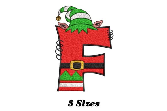 Christmas Elf Letter F
