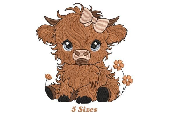Cute Baby Highland Cow