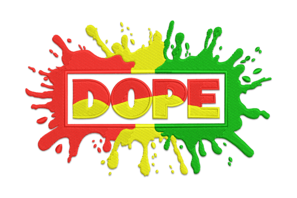 Dope: A Trendy Embroidery Design for Small Business