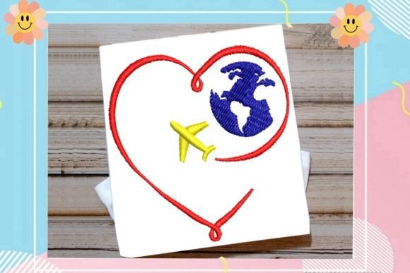 Globe with Lovely Airplane