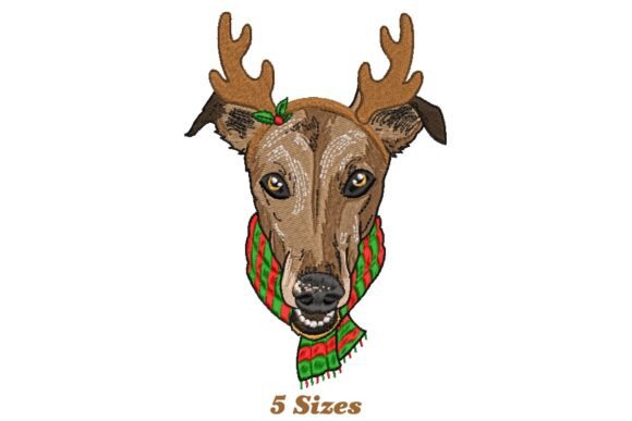 Greyhound Dog Christmas