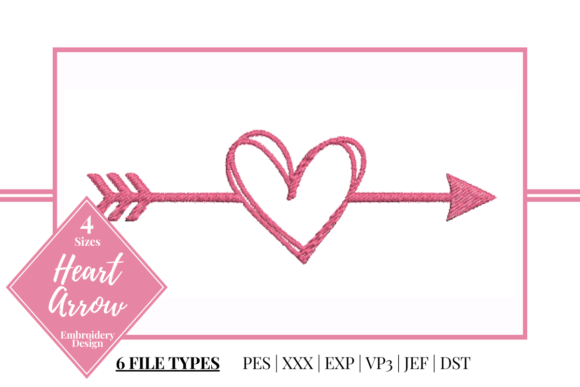 Heart Arrow Embroidery Design Review