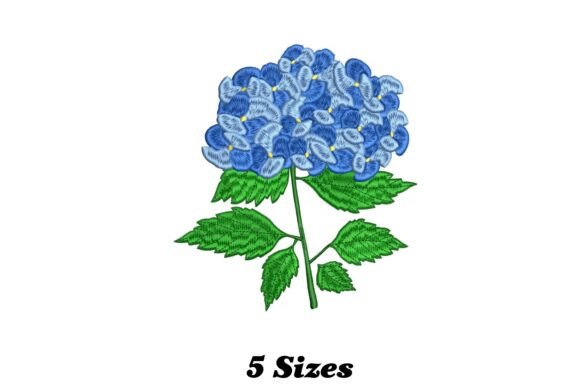 Hydrangea Flower Embroidery Design