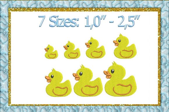 Mini Duck Embroidery Design