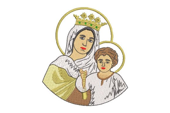 Our Lady of Carmen Embroidery Design