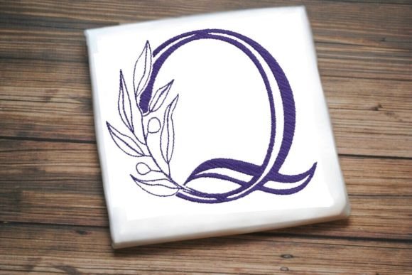 Q Letter Enchanted Foliage Alphabet