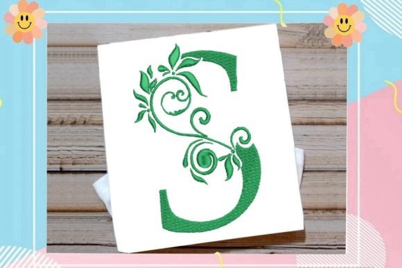 S Beautiful Monogram Letter