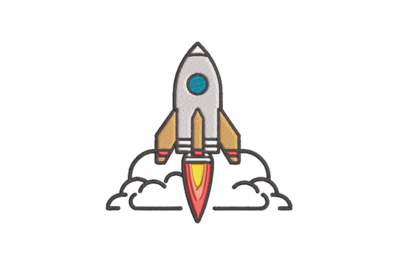 Spaceship Blasting Off