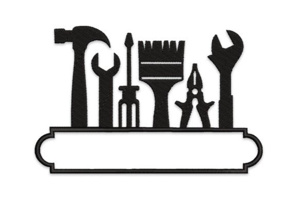 Split Tools Embroidery Design